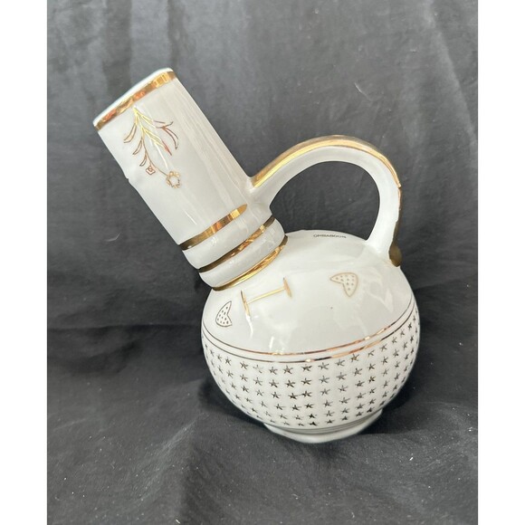 VNTG Japanese Sake / Tea Pot – Starburst Gold Accent – “OMBABOON” Mark - Picture 1 of 16
